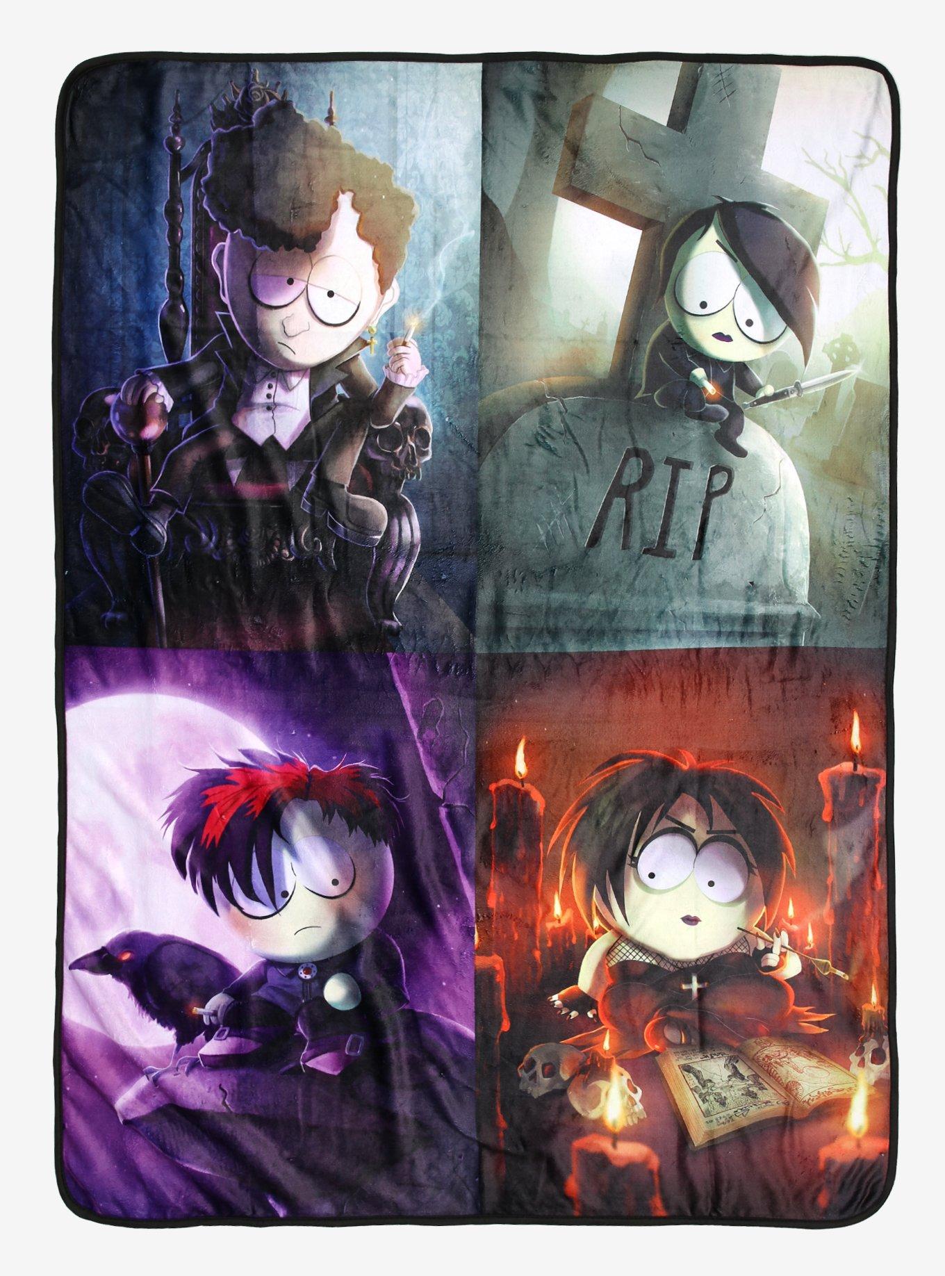 South Park Goth Kids Throw Blanket Hot Topic