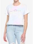 Rainbow Mushroom Tie-Dye Girls Crop T-Shirt, MULTI, hi-res