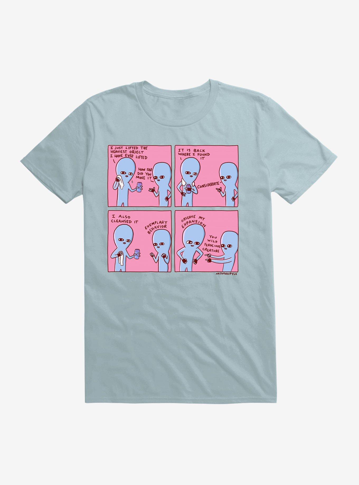 Strange Planet Observe My Expansion T-Shirt, LIGHT BLUE, hi-res