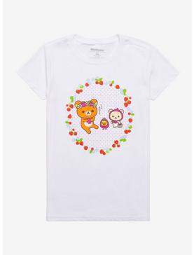 Rilakkuma Strawberry Trio Boyfriend Fit Girls T-Shirt, , hi-res