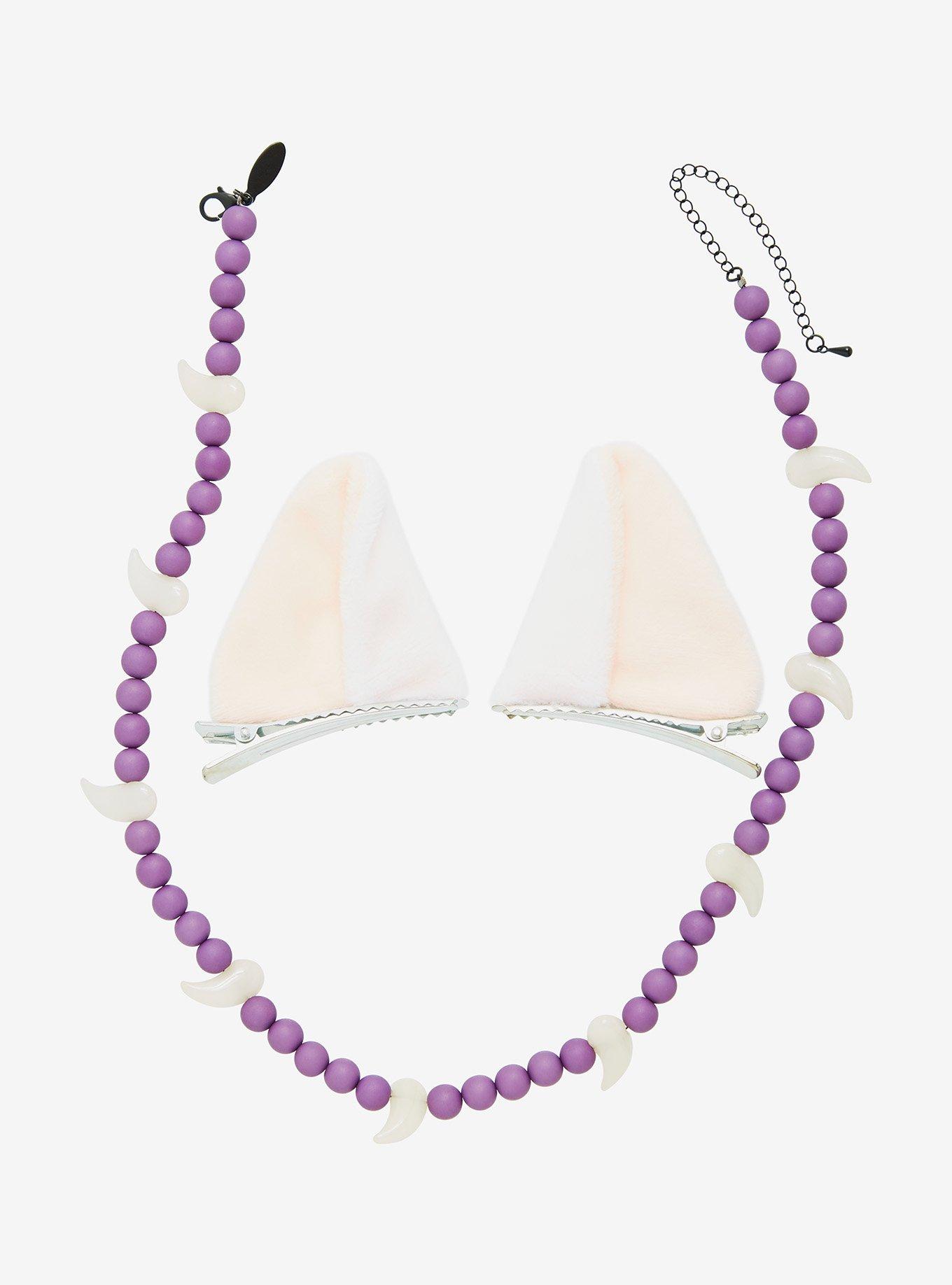 InuYasha Ears Hair Clip & Necklace Set - BoxLunch Exclusive, , hi-res