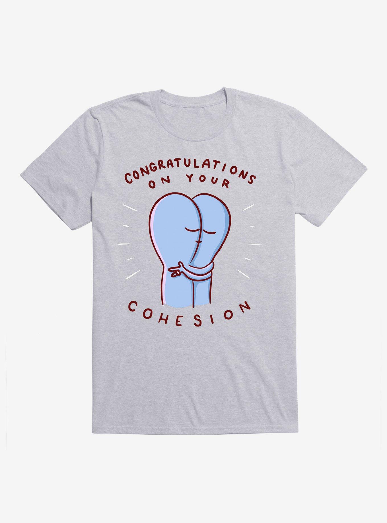 Strange Planet Congratulations On Your Cohesion T-Shirt, HEATHER GREY, hi-res