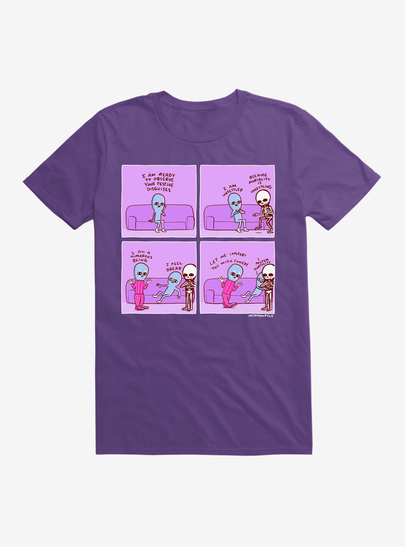 Strange Planet Dread T-Shirt, PURPLE, hi-res