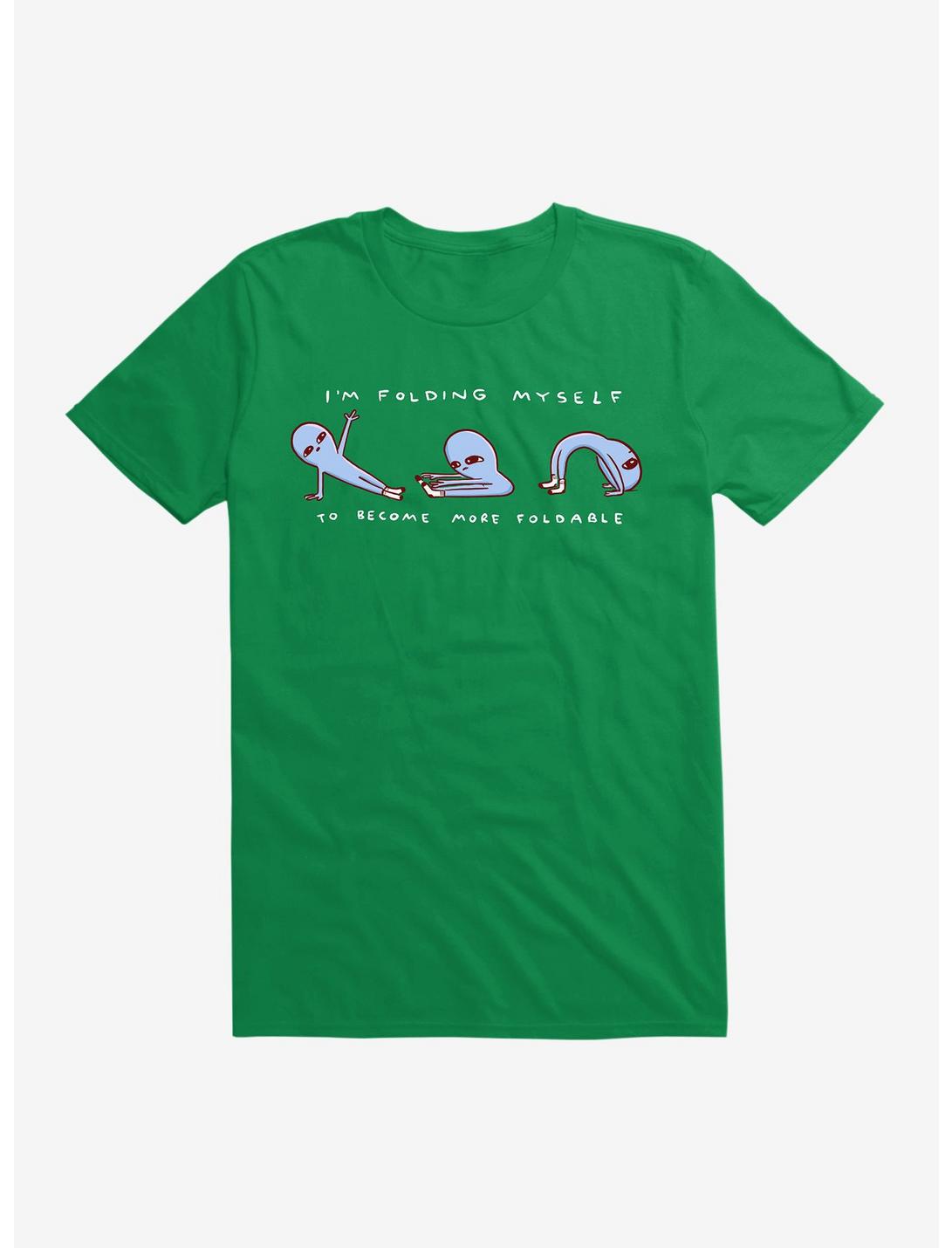 Strange Planet Foldable T-Shirt, KELLY GREEN, hi-res