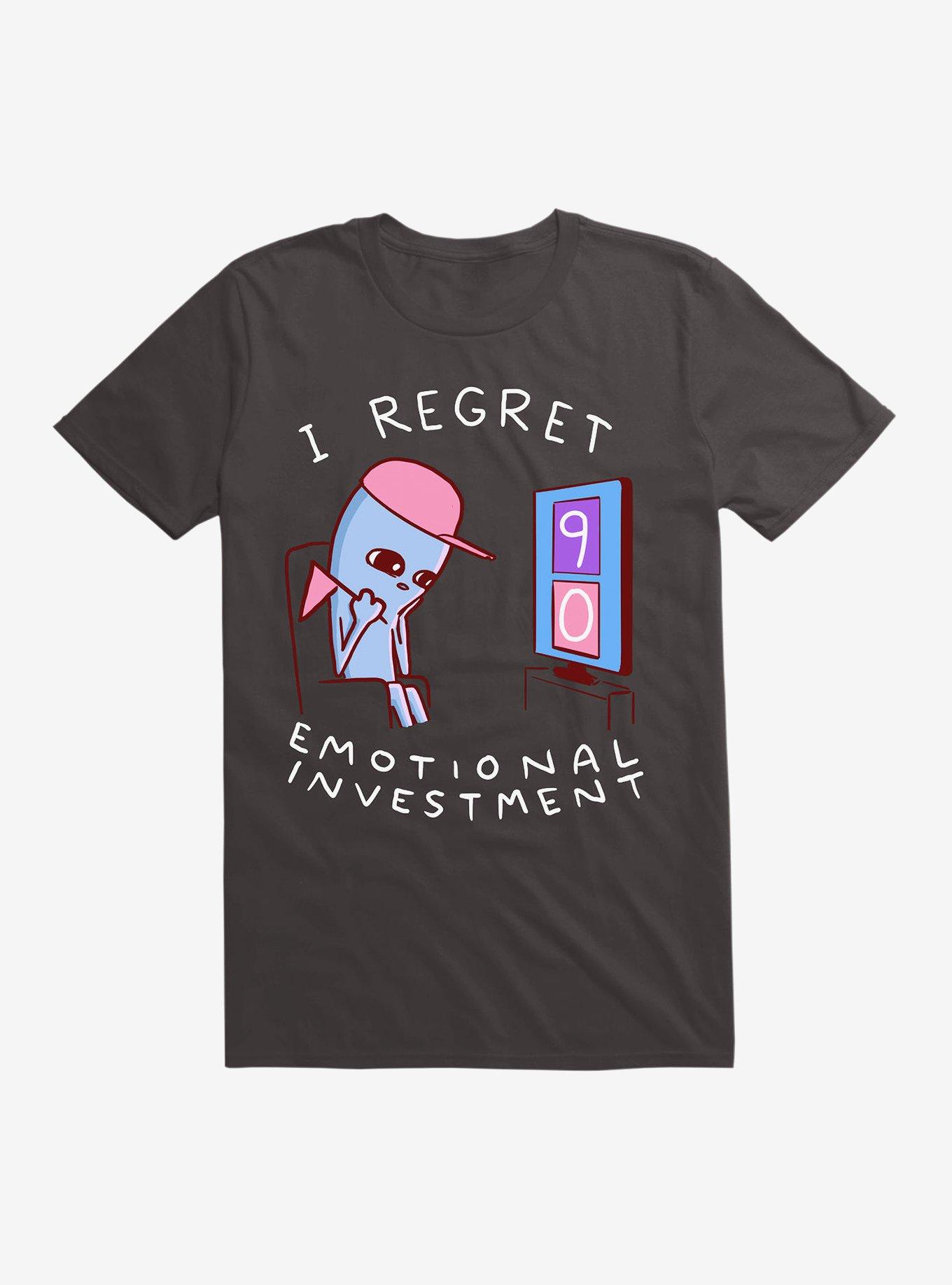 Strange Planet I Regret Emotional Investment T-Shirt, BLACK, hi-res