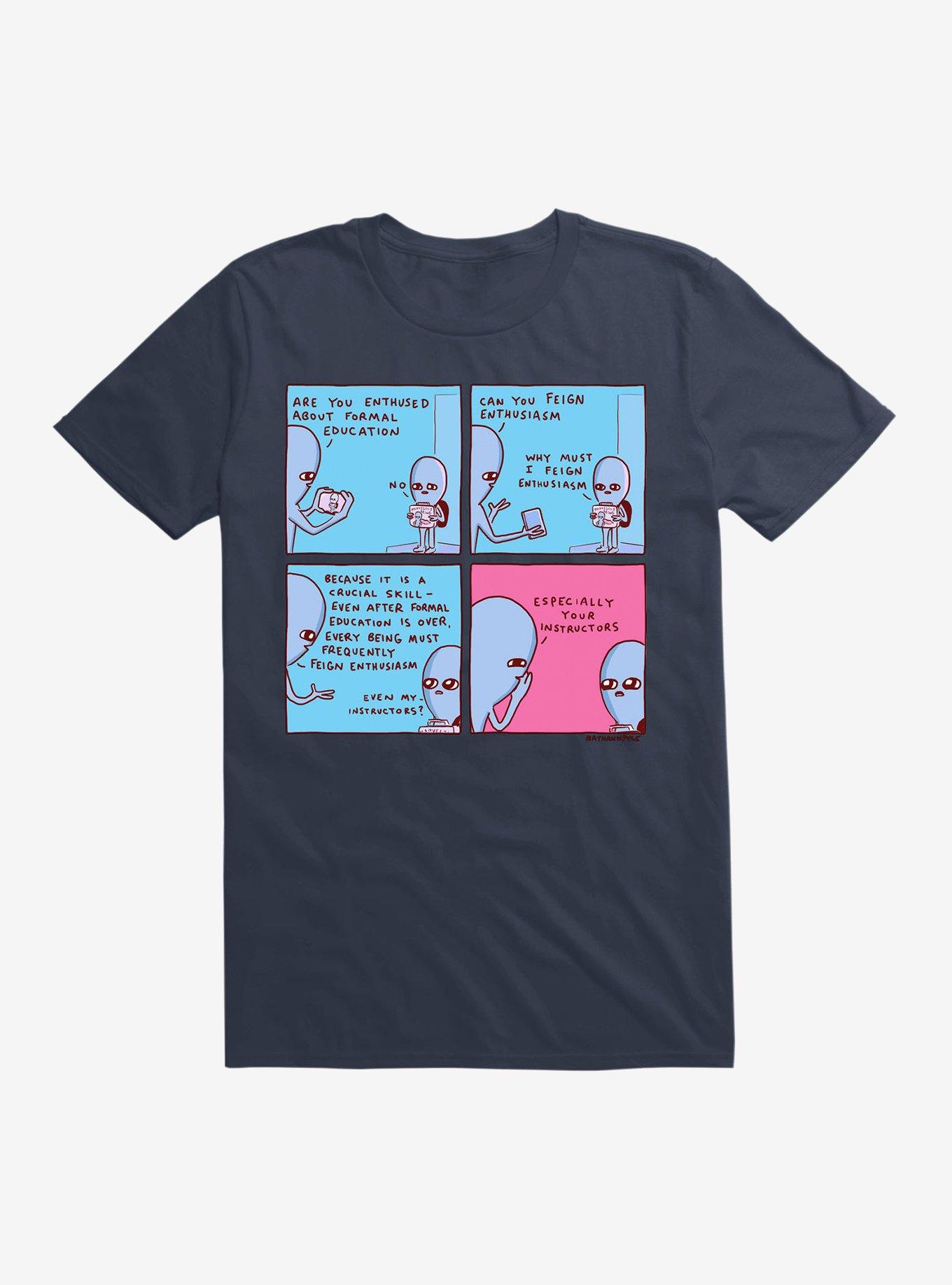 Strange Planet Especially Your Instructors T-Shirt, NAVY, hi-res