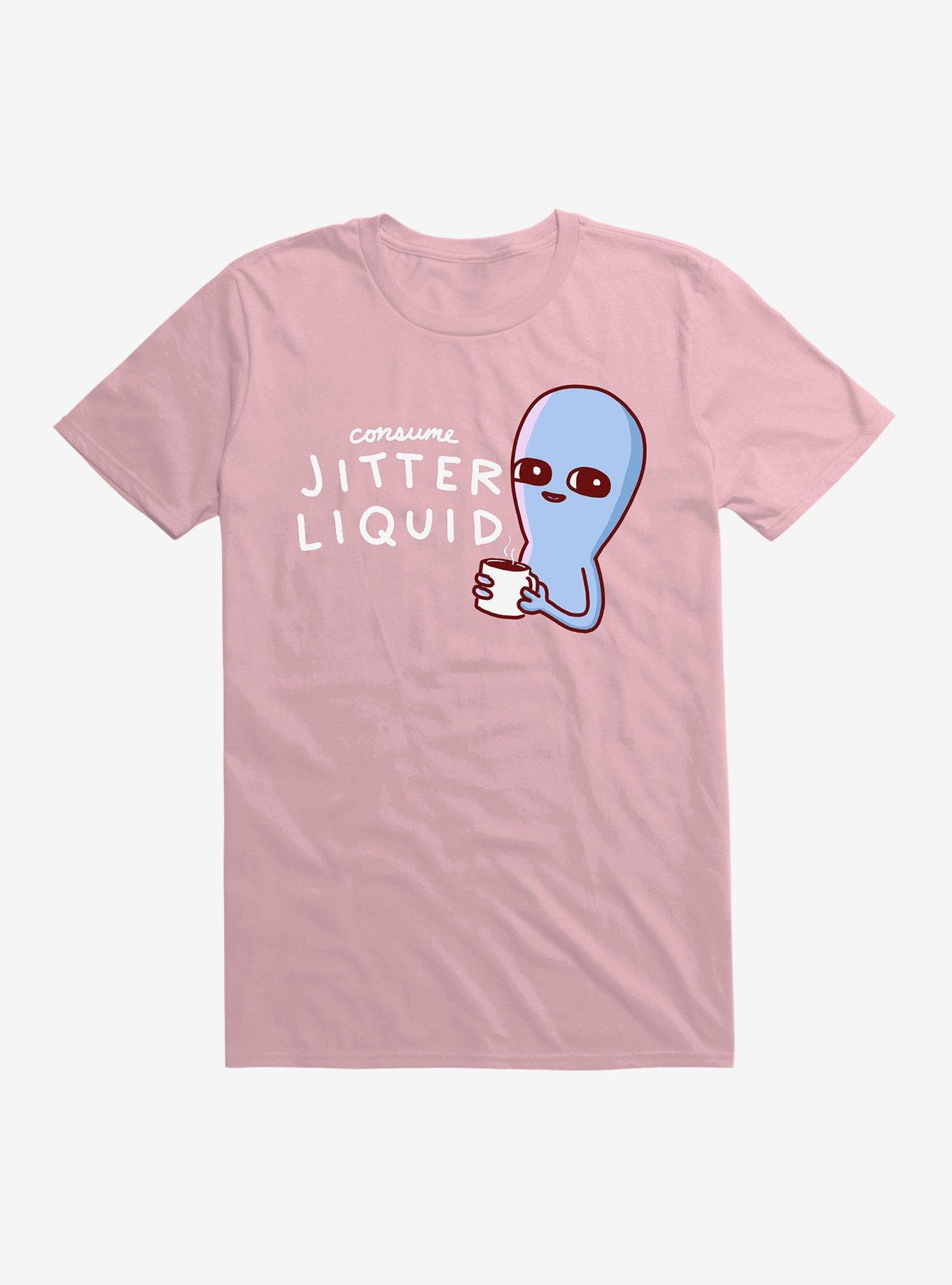Strange Planet Consume Jitter Liquid T-Shirt, LIGHT PINK, hi-res