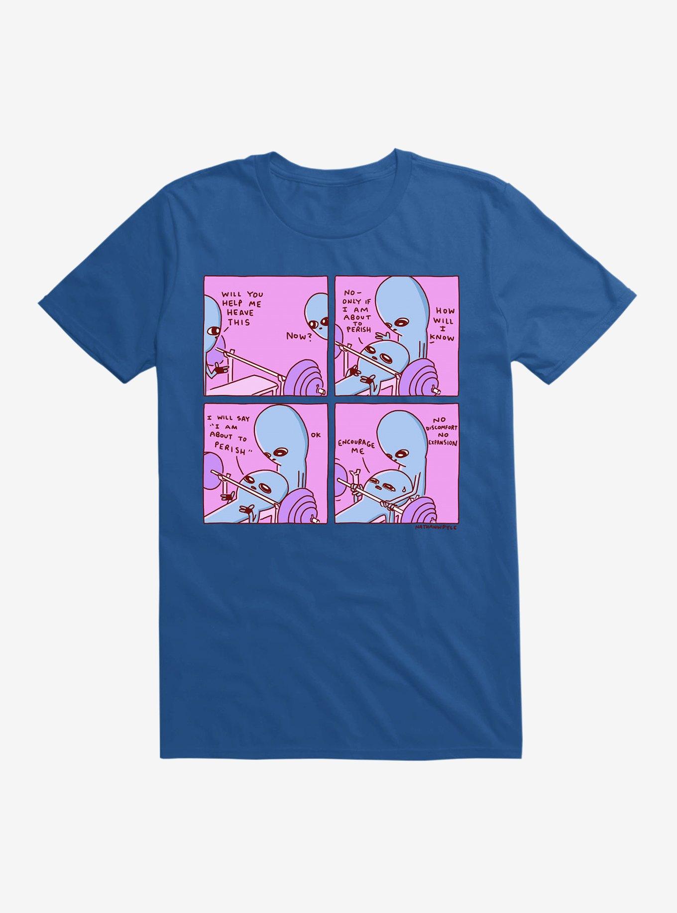 Strange Planet No Discomfort T-Shirt, ROYAL, hi-res
