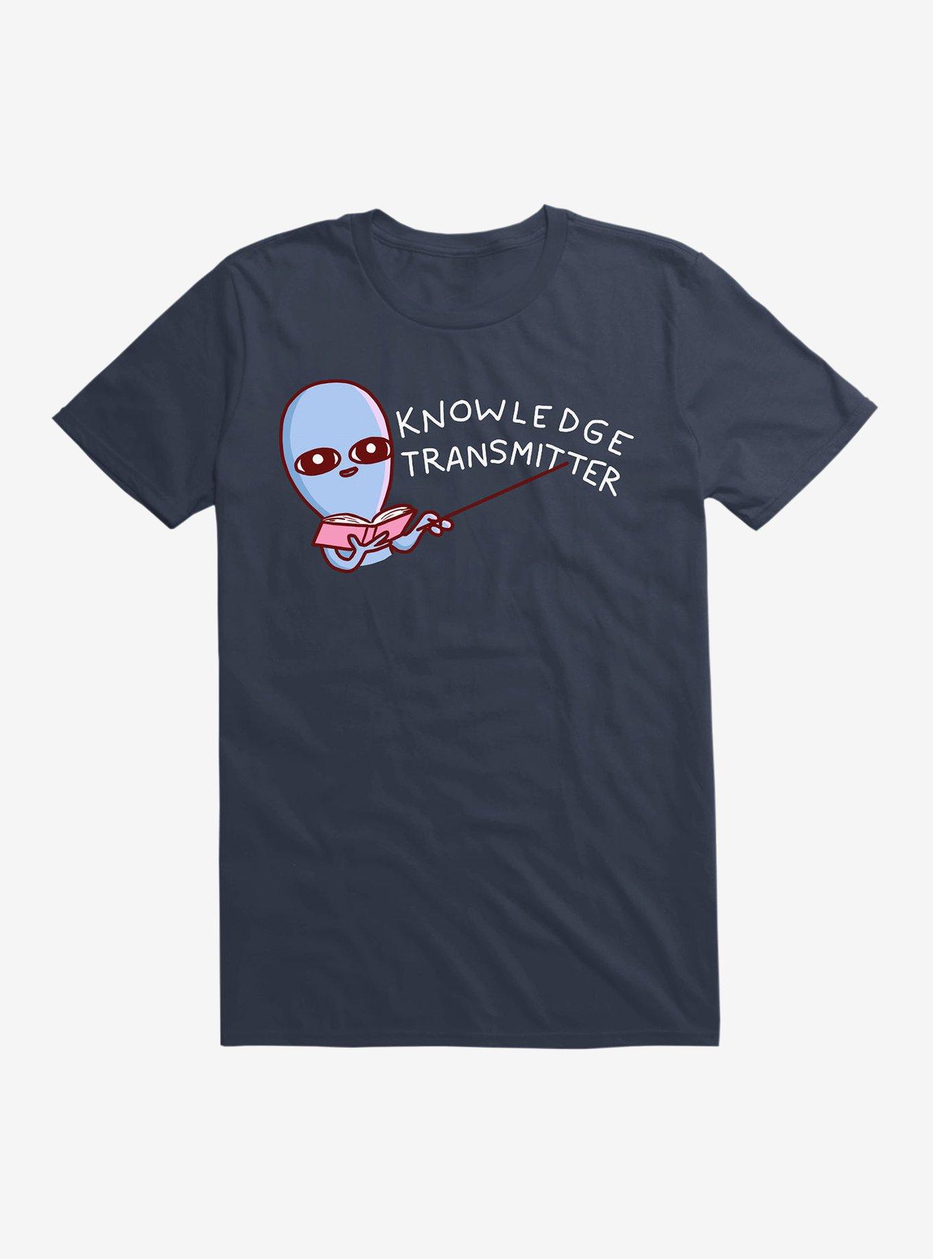 Strange Planet Knowledge Transmitter T-Shirt, NAVY, hi-res
