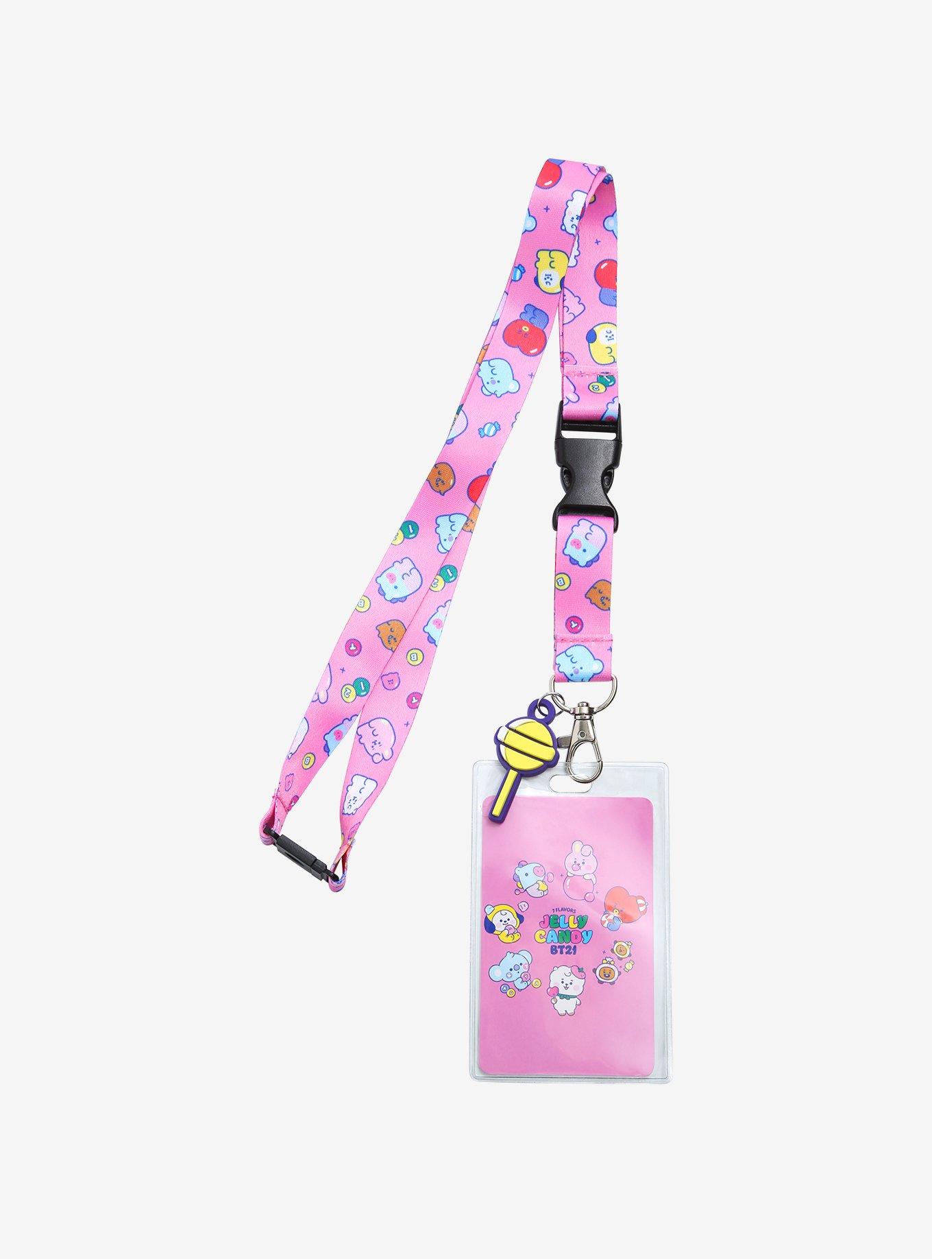 BT21 Pink Candy Lanyard, , hi-res