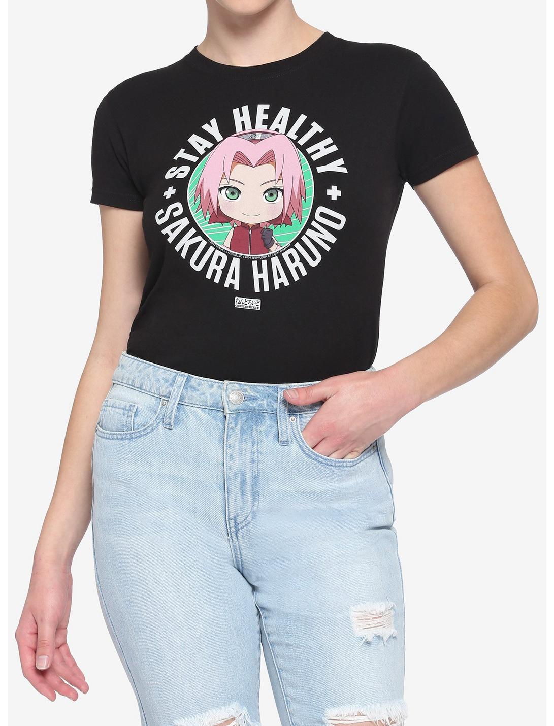 Naruto Shippuden Chibi Sakura Stay Healthy Girls T-Shirt, MULTI, hi-res