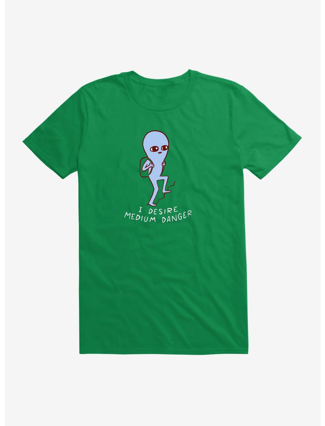 Strange Planet Medium Danger T-Shirt, KELLY GREEN, hi-res