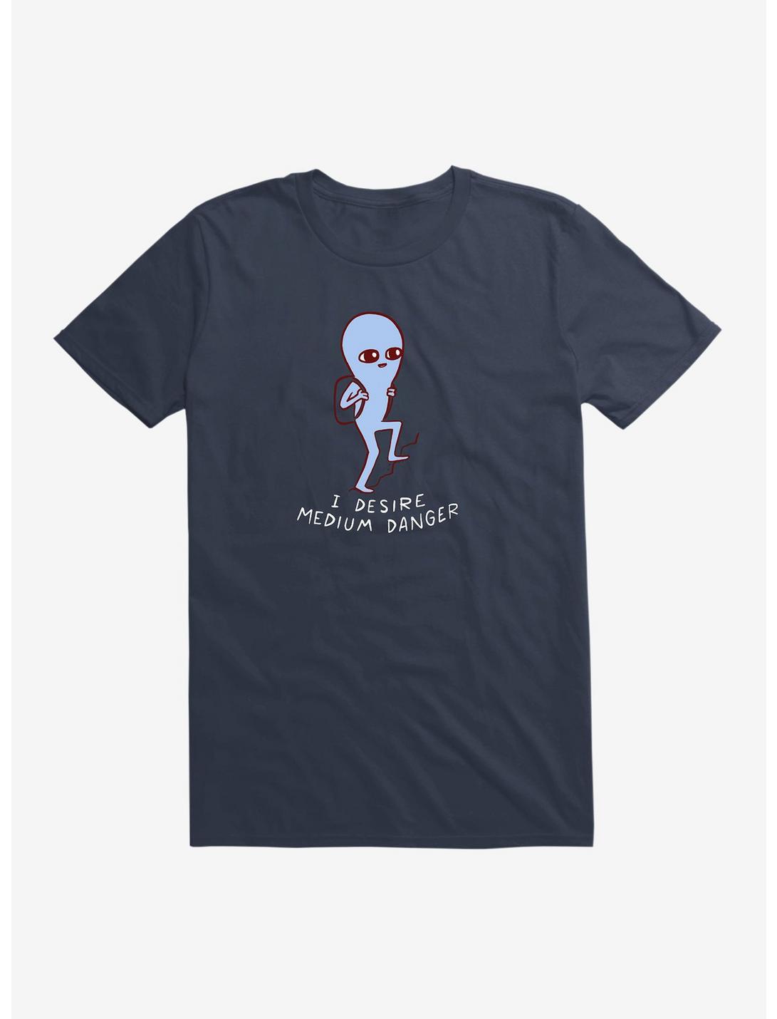 Strange Planet Medium Danger T-Shirt, NAVY, hi-res
