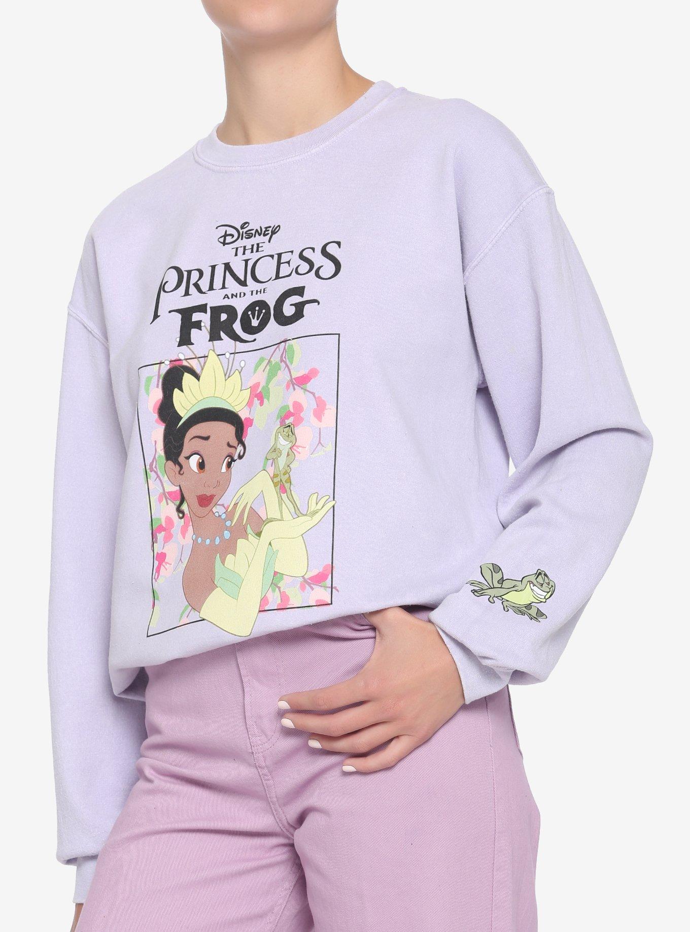 Disney The Princess And The Frog Lavender Girls Sweatshirt, MULTI, hi-res