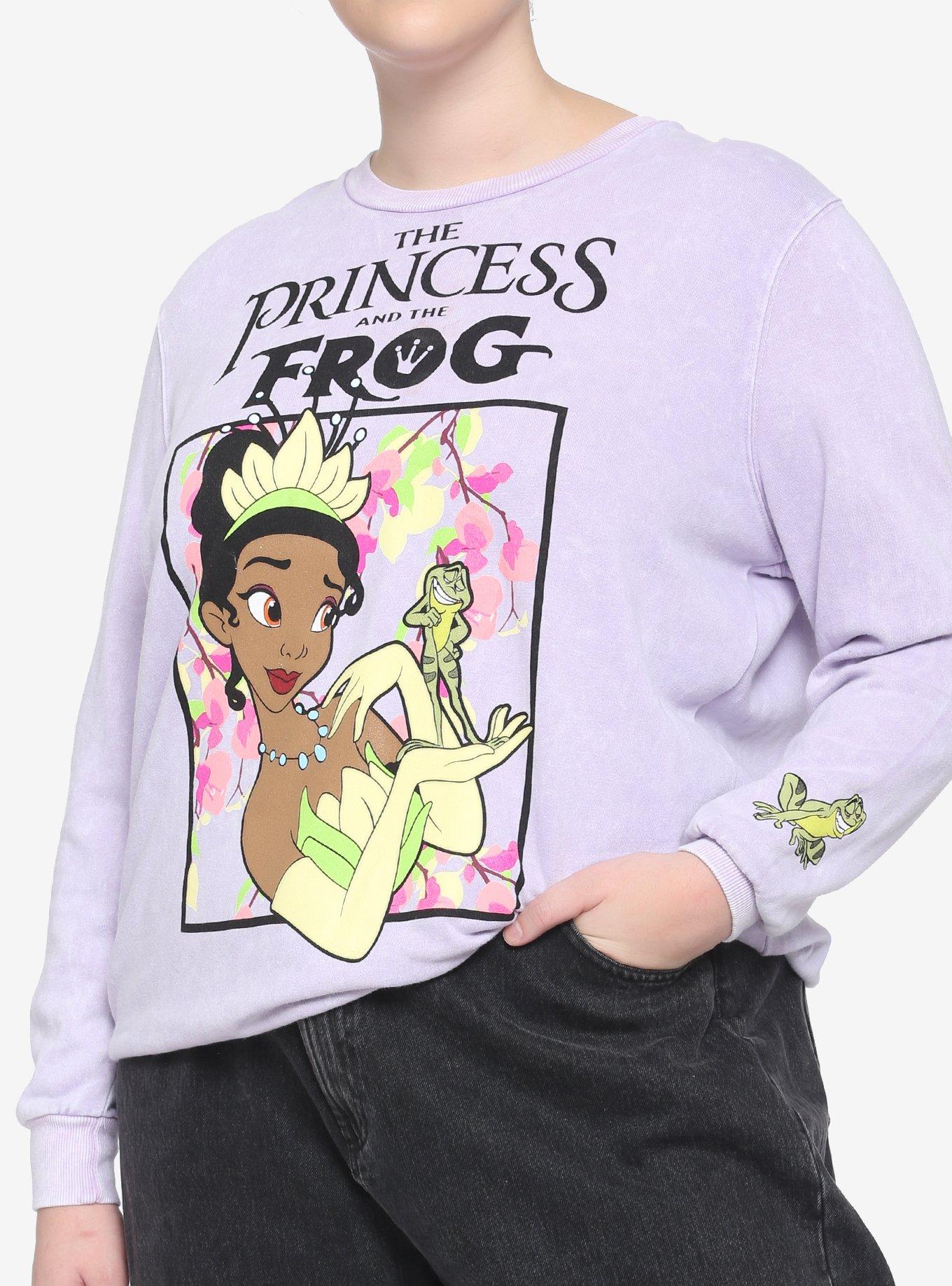 Disney The Princess And The Frog Lavender Girls Sweatshirt Plus Size, MULTI, hi-res