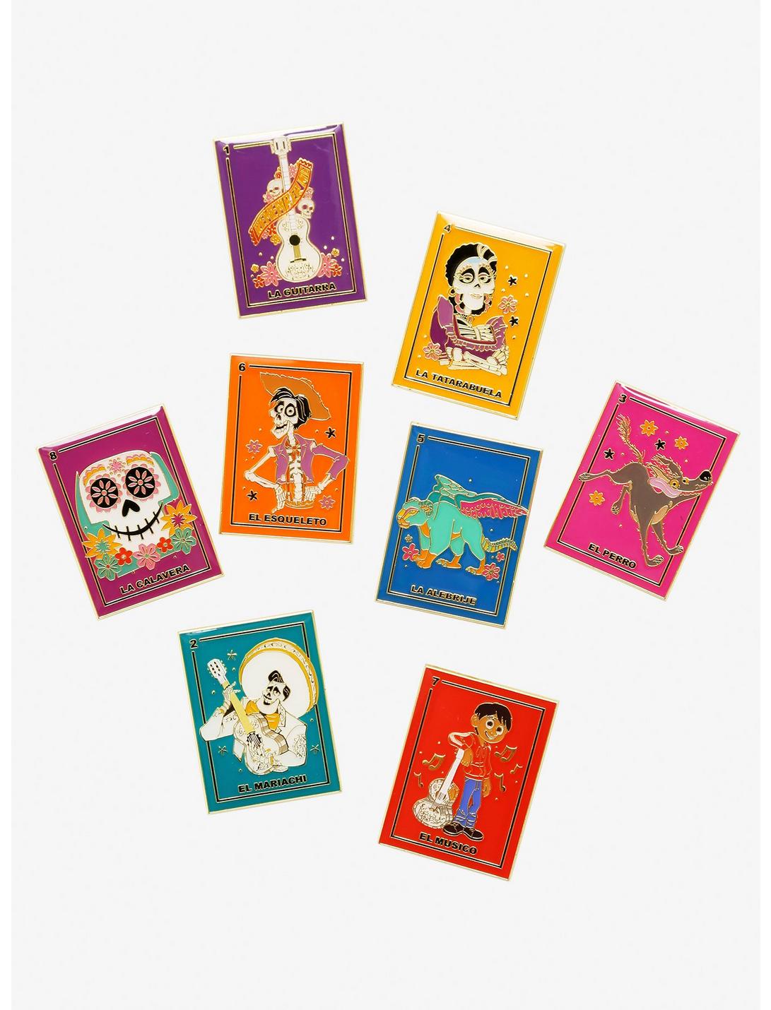 Loungefly Disney Pixar Coco Loteria Cards Blind Box Enamel Pin - BoxLunch Exclusive, , hi-res