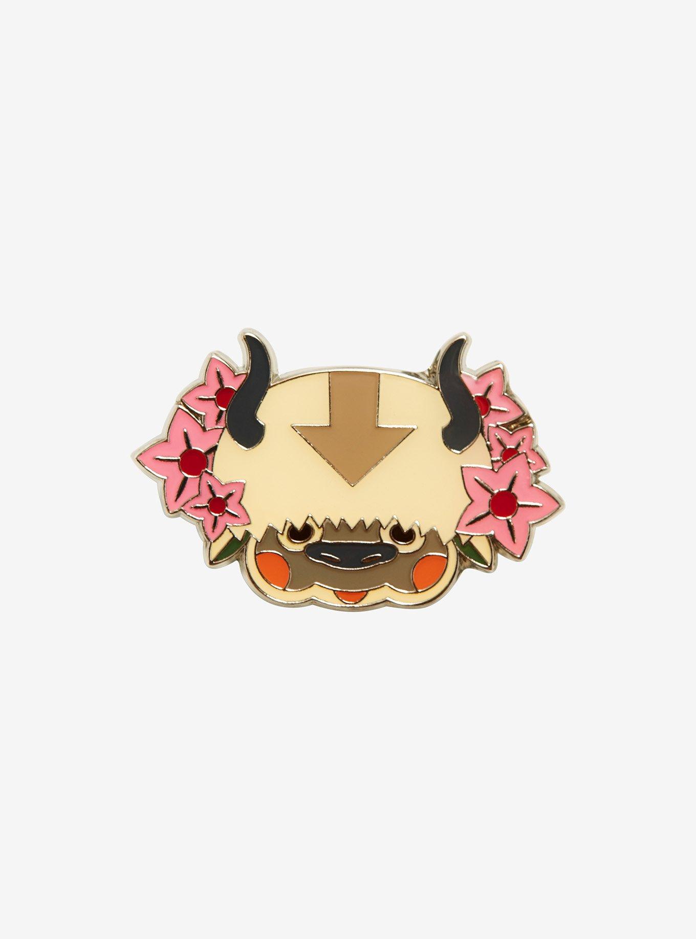 Avatar: The Last Airbender Appa Floral Enamel Pin - BoxLunch Exclusive, , hi-res