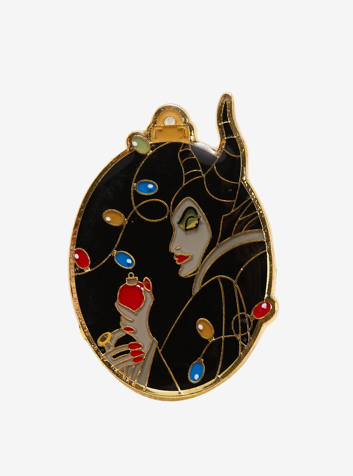 Disney Sleeping Beauty Maleficent Holiday Enamel Pin - BoxLunch Exclusive, , hi-res