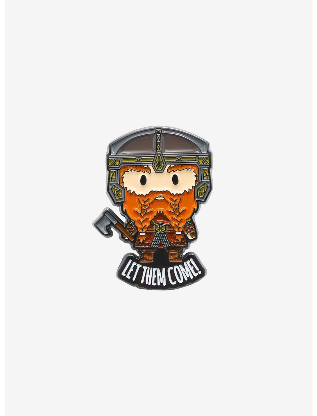 The Lord of the Rings Gimli Chibi Enamel Pin - BoxLunch Exclusive, , hi-res