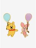 Loungefly Disney Winnie the Pooh Chibi Pooh & Piglet with Balloons Enamel Pin Set - BoxLunch Exclusive, , hi-res