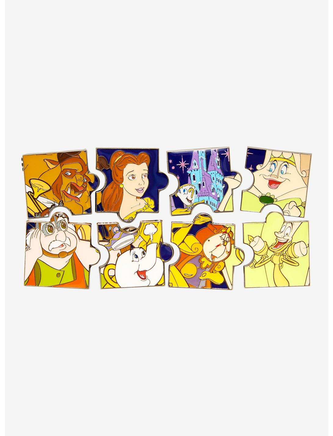 Loungefly Disney Beauty and the Beast Characters Puzzle Blind Box Enamel Pin - BoxLunch Exclusive, , hi-res