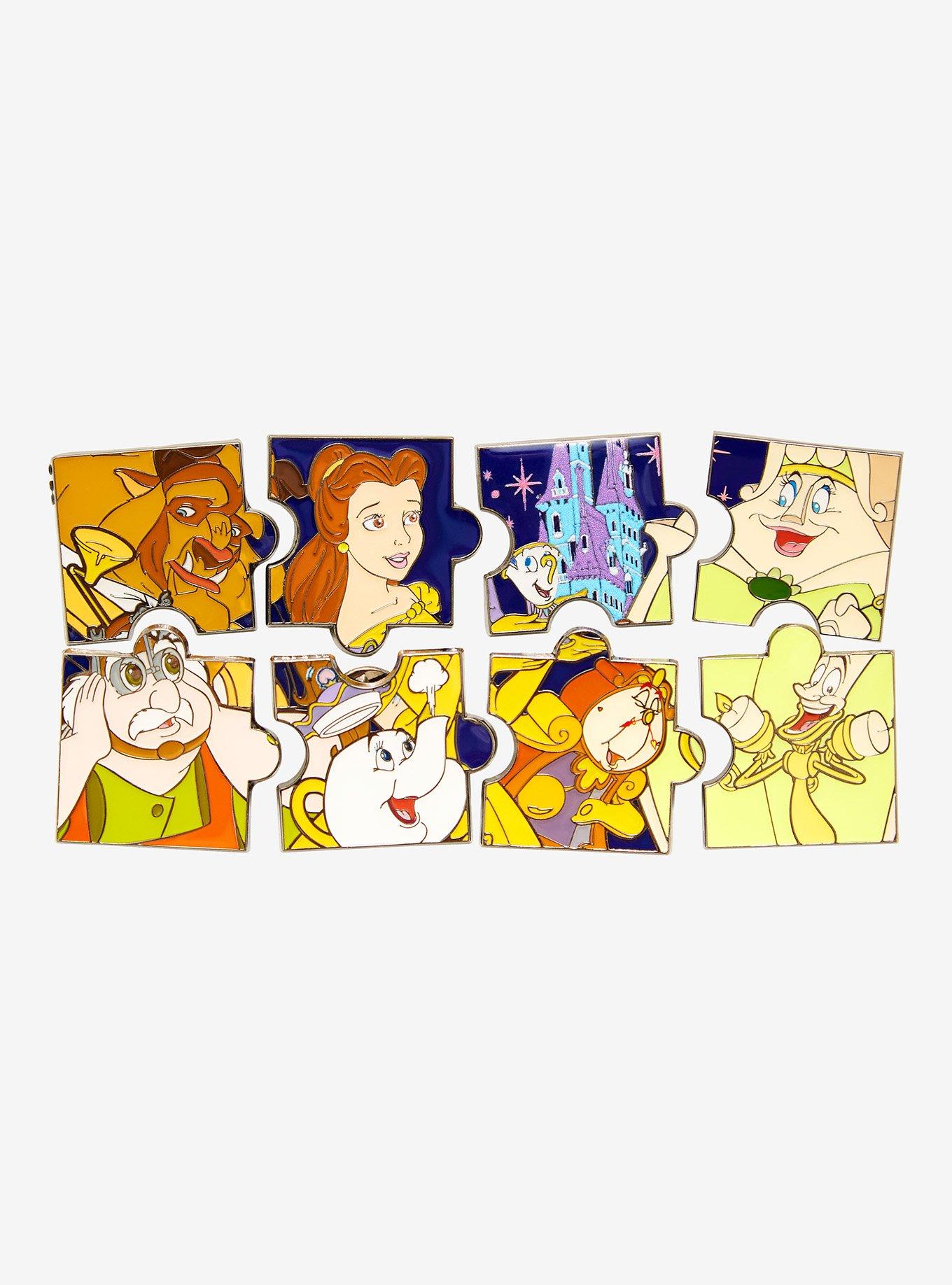 Loungefly Beauty and the Beast Library Scene 4pc Pin Set