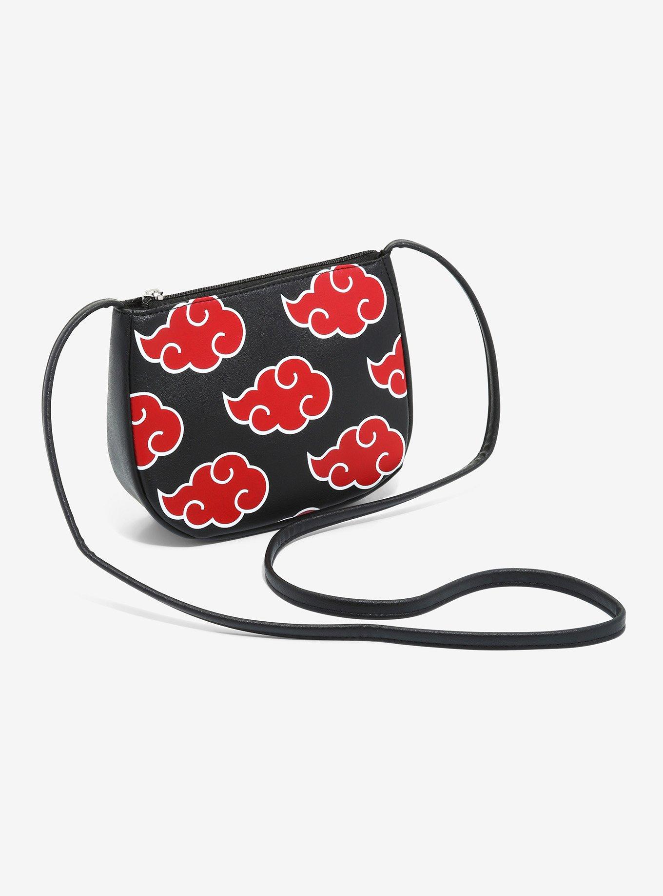 Naruto Shippuden Akatsuki Clouds Crossbody Bag Hot Topic