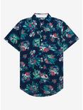 Star Wars The Mandalorian The Child in Pram Floral Woven Button-Up - BoxLunch Exclusive, MULTI, hi-res