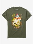 Have A Nice Life Mushroom Skull T-Shirt, FOREST GREEN, hi-res