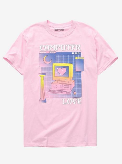 Computer Love Pink T-Shirt | Hot Topic