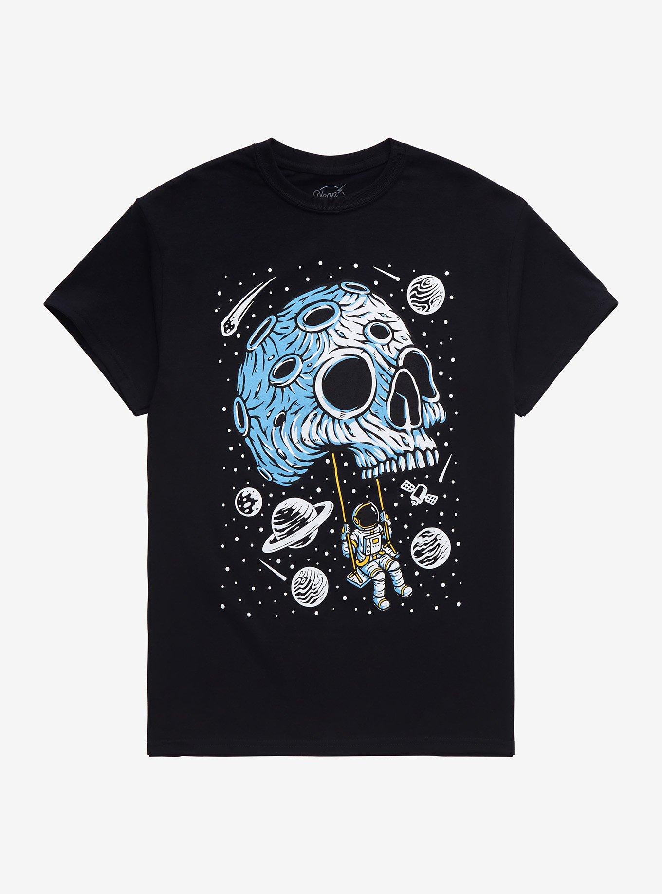 Skull Planet Astronaut T-Shirt by Neon Riot, MULTI, hi-res