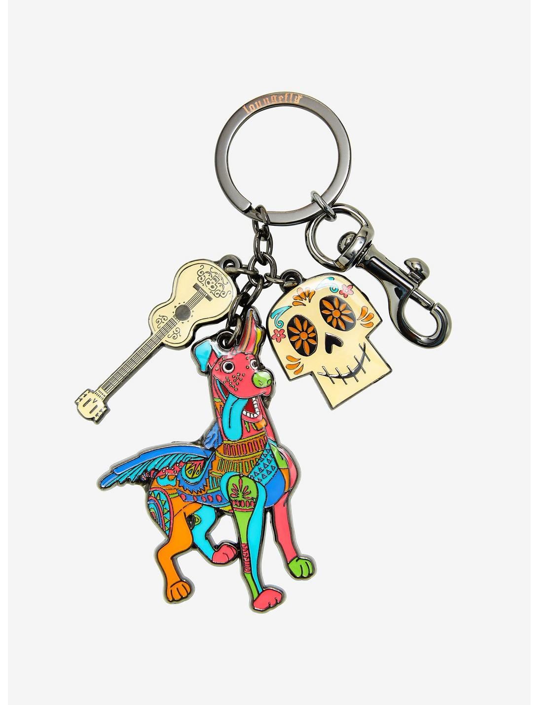 Loungefly Disney Pixar Coco Dante Multi-Charm Keychain - BoxLunch Exclusive, , hi-res