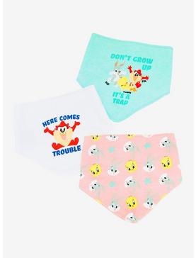 Baby Looney Tunes Here Comes Trouble Infant Bib Set - BoxLunch Exclusive, , hi-res
