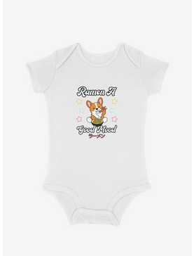 Corgi Ramen A Good Mood Infant Bodysuit, , hi-res