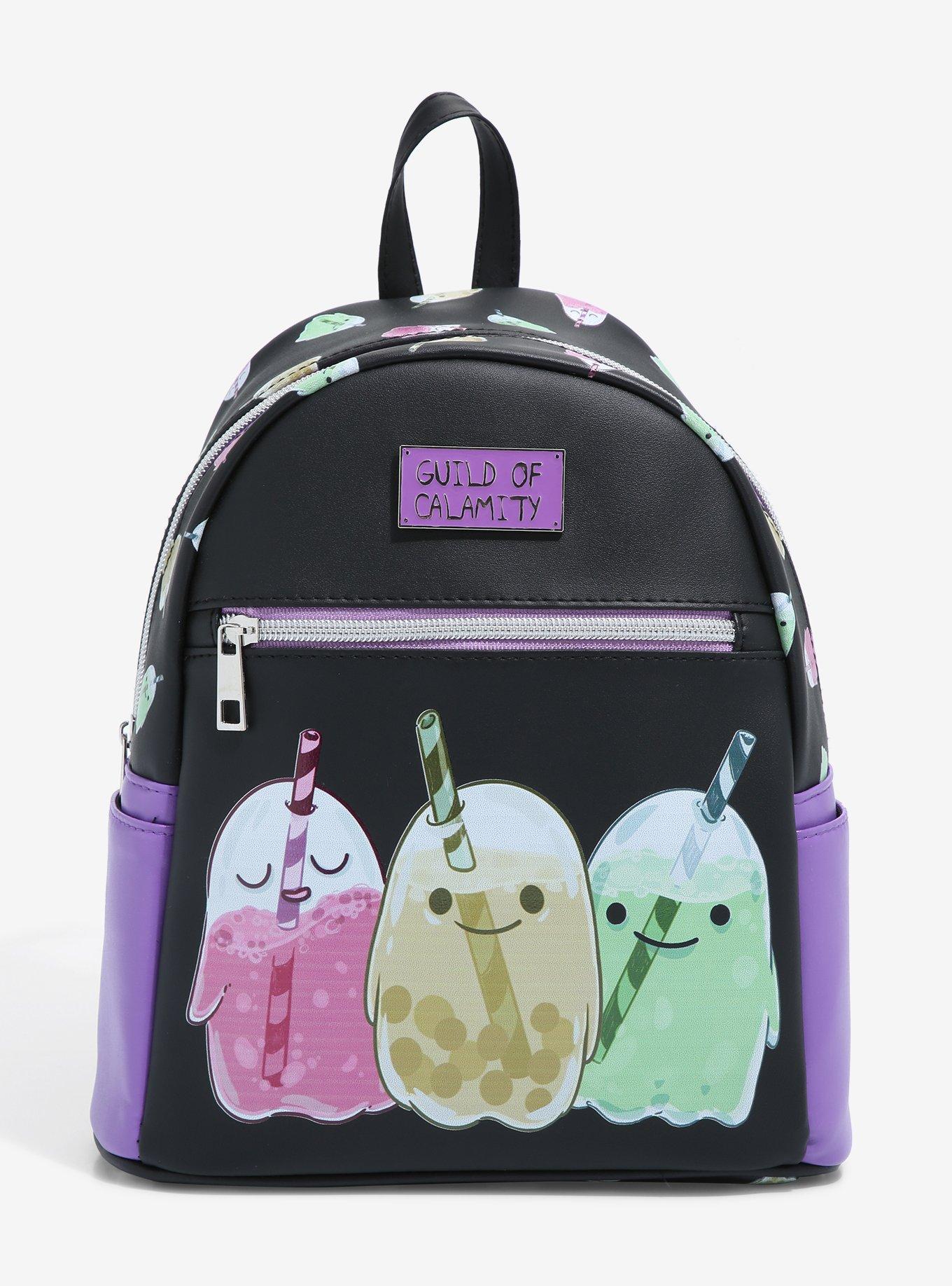 Pokemon Ghost Type Print Dark Purple Mini Backpack