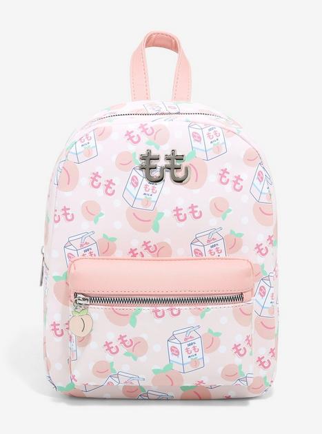 peach mini backpack