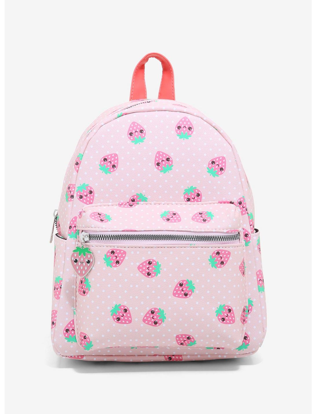 Kawaii Strawberry Mini Backpack, , hi-res