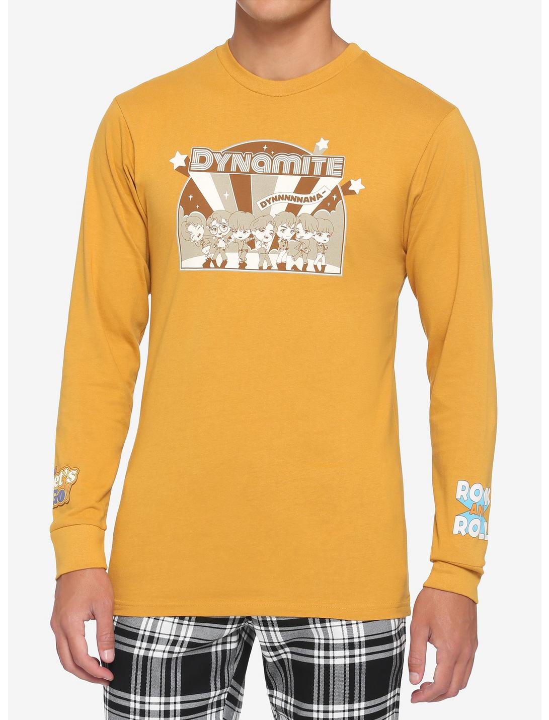 TinyTAN Dynamite Long-Sleeve T-Shirt Inspired By BTS, ORANGE, hi-res