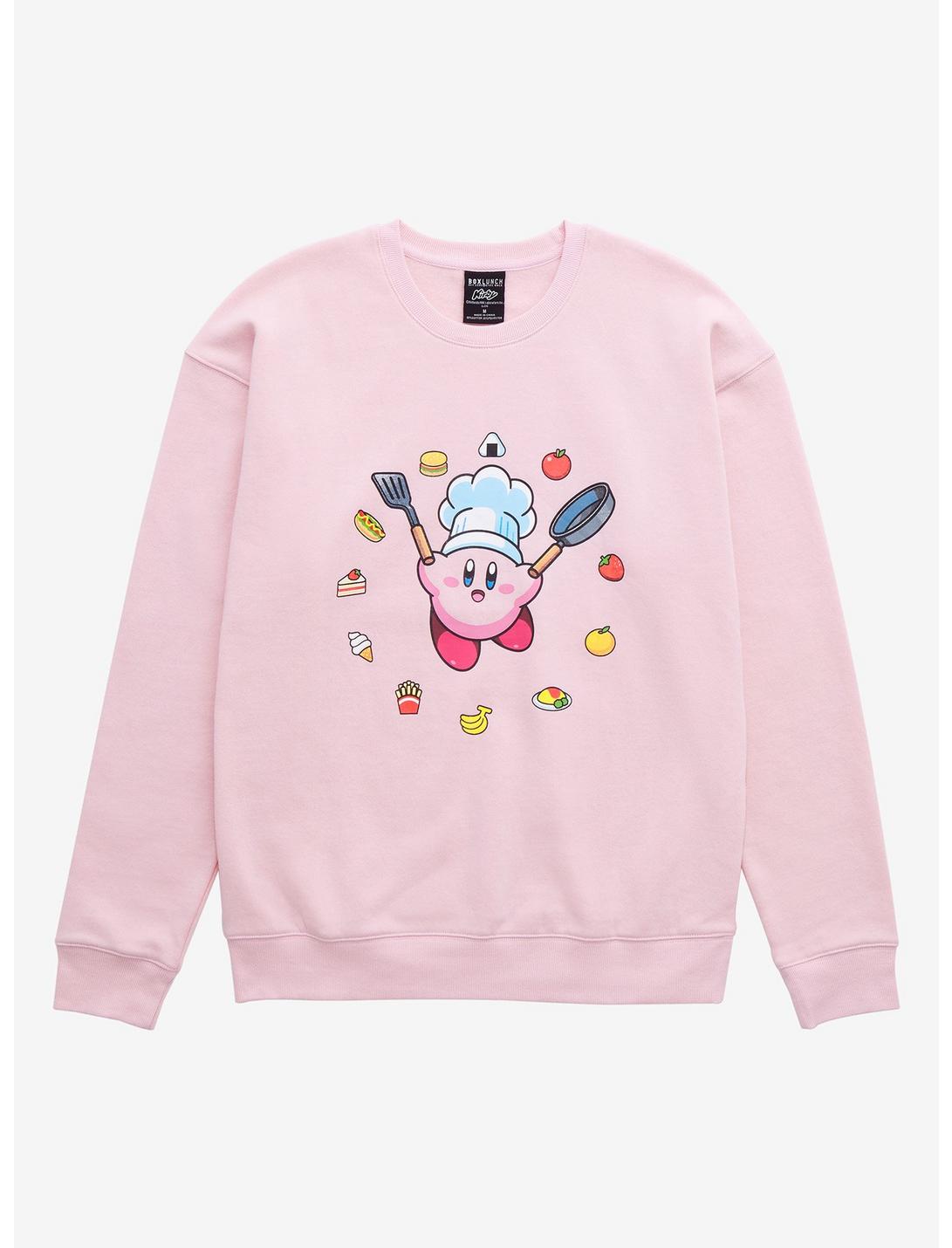 Nintendo Kirby Chef Kirby Crewneck - BoxLunch Exclusive, PINK, hi-res