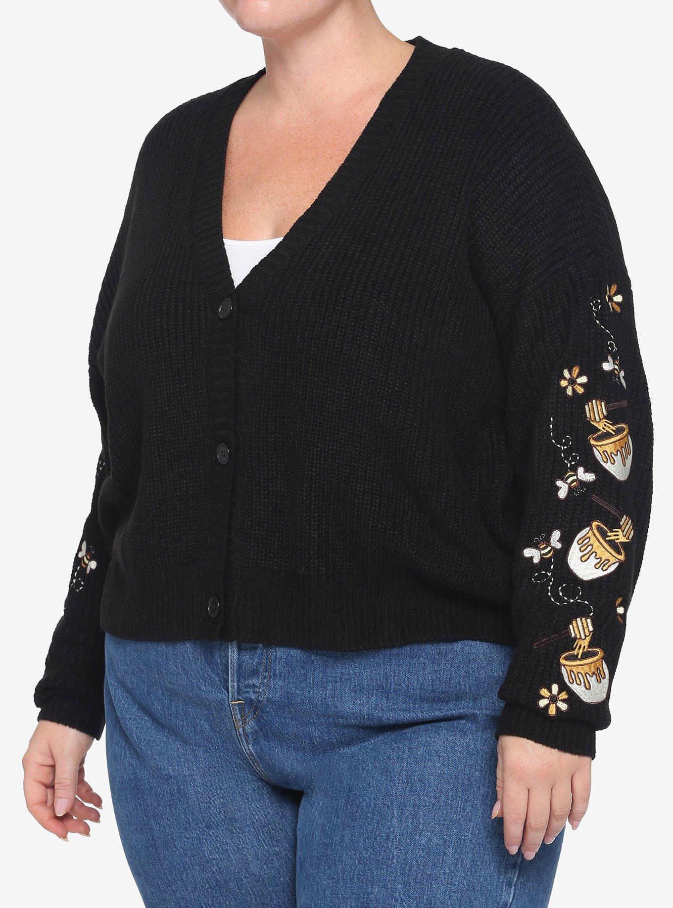 Honey pots bees crop girls cardigan plus size hot topic
