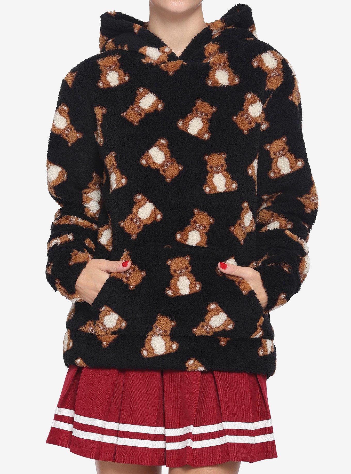 Top paw outlet sherpa bear hoodie