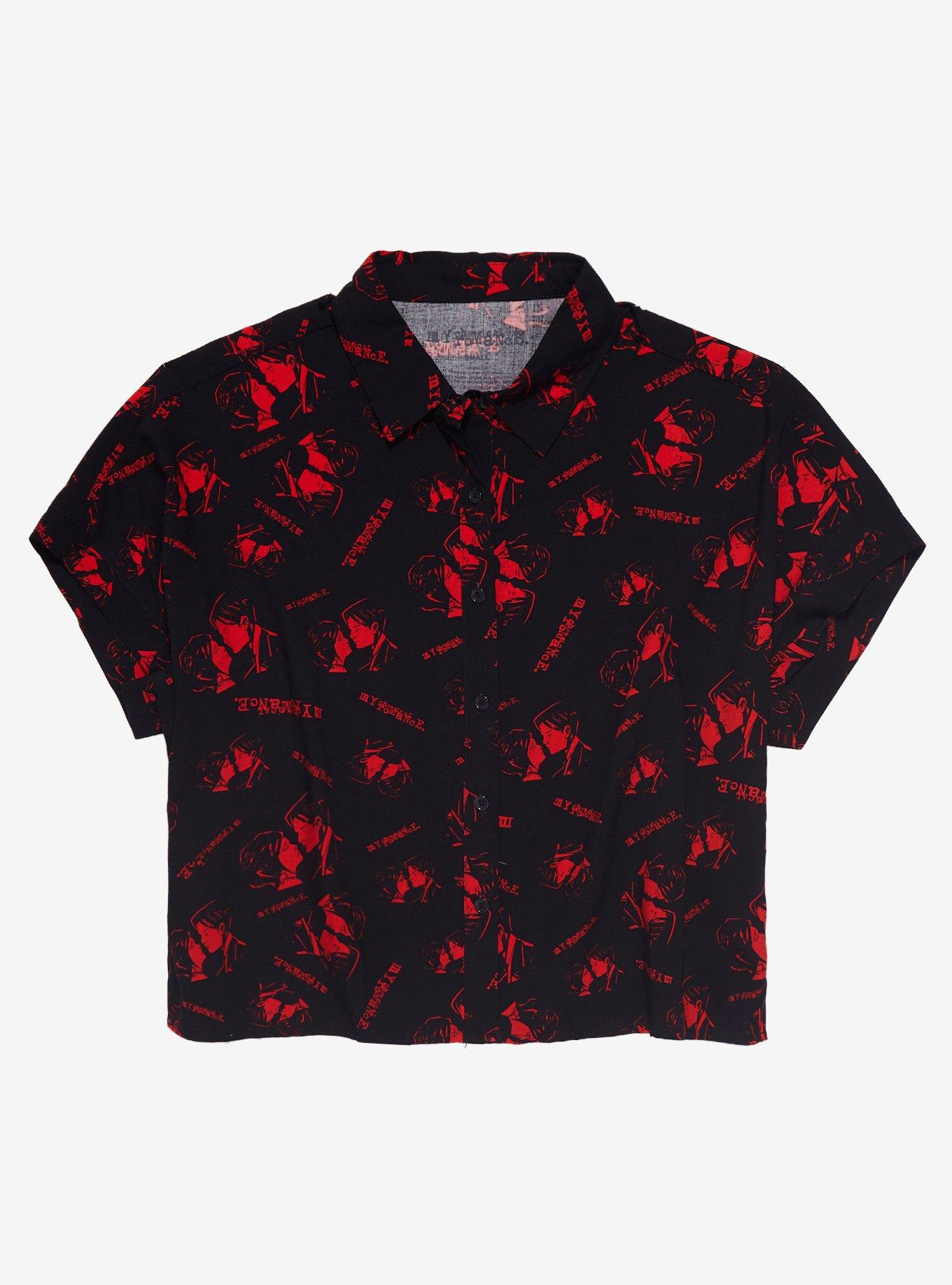My Chemical Romance Three Cheers Art Girls Woven Button-Up Plus Size