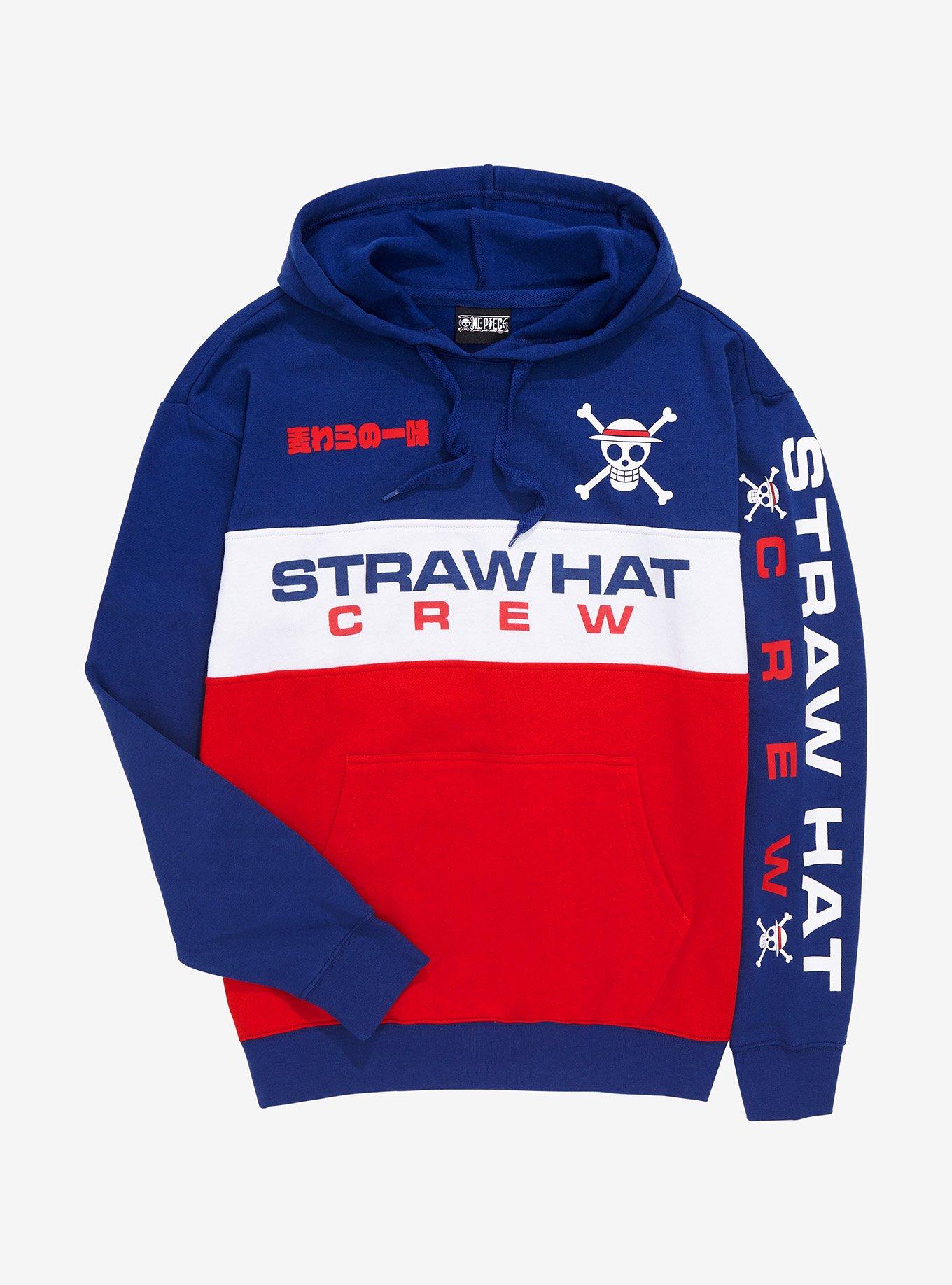 One Piece Straw Hat Crew Colorblock Hoodie - BoxLunch