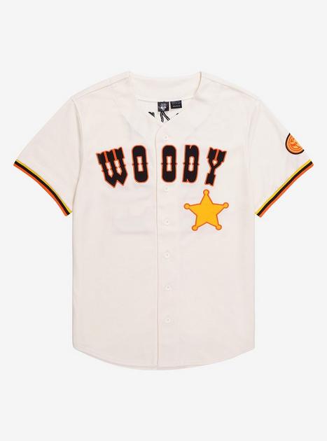 Disney Pixar Toy Story Woody Baseball Jersey - BoxLunch Exclusive ...