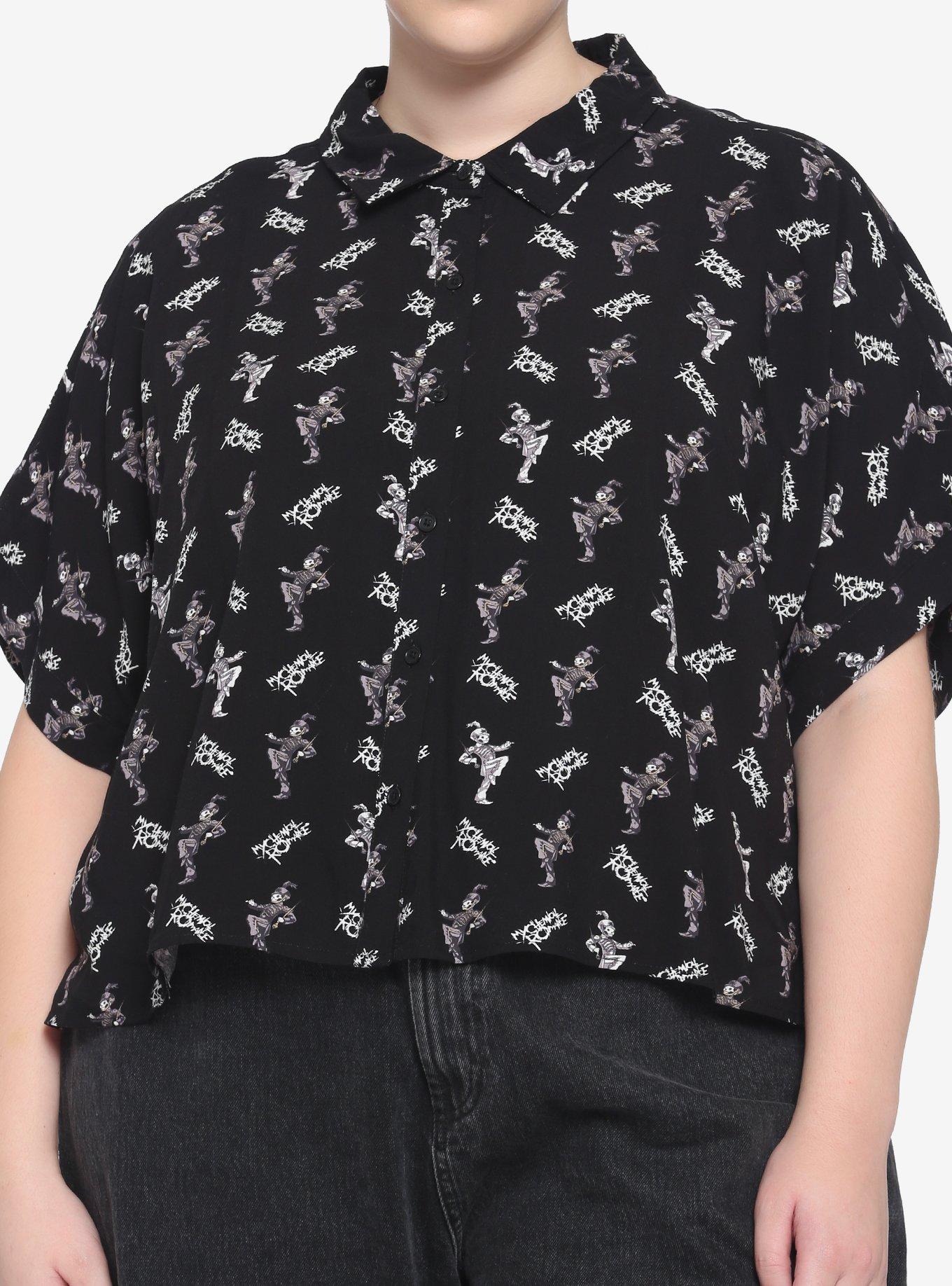 My Chemical Romance The Black Parade Girls Woven Button-Up Plus Size