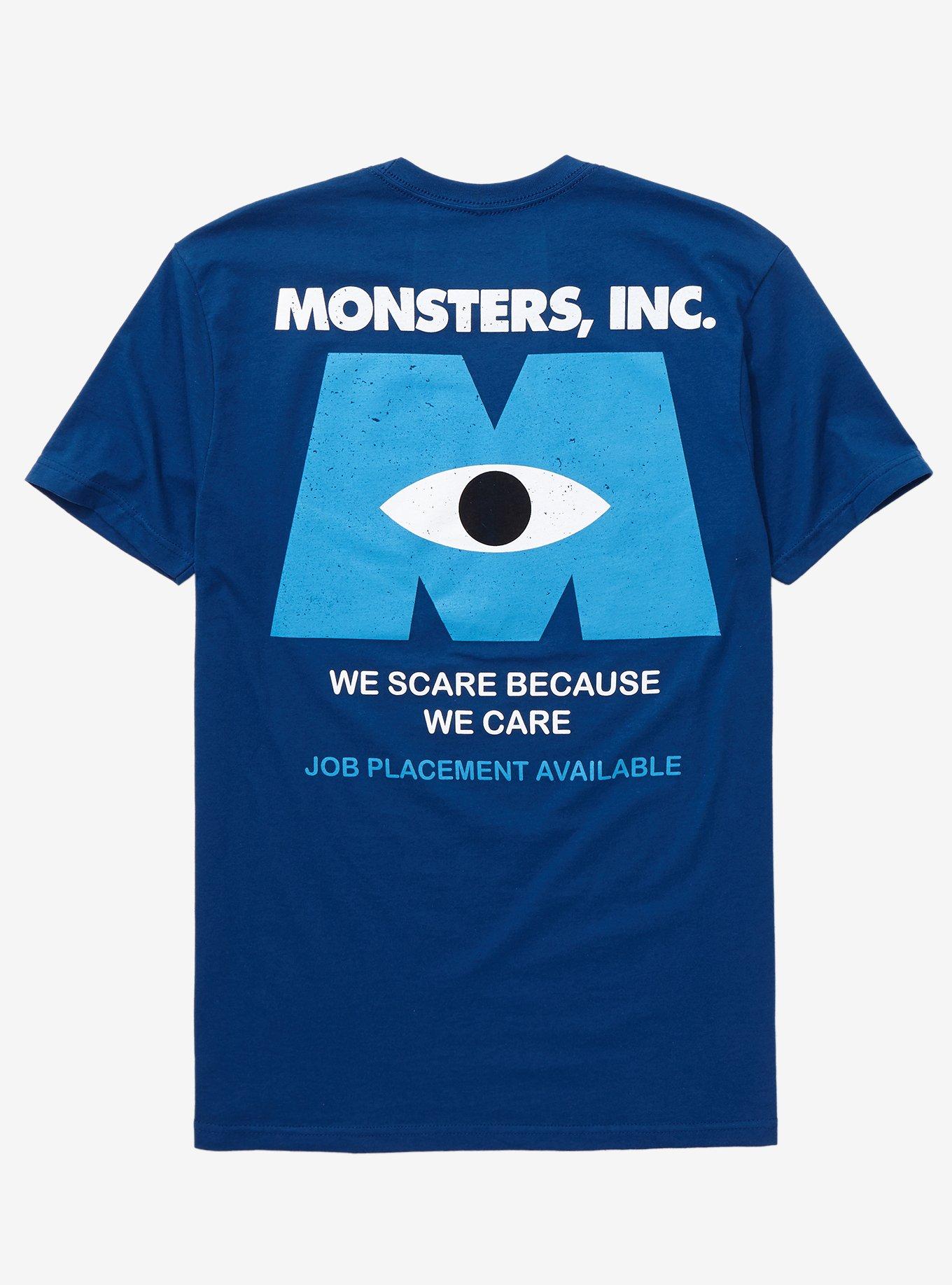 Disney Pixar Monsters, Inc. Logo T-Shirt - BoxLunch Exclusive, NAVY, hi-res