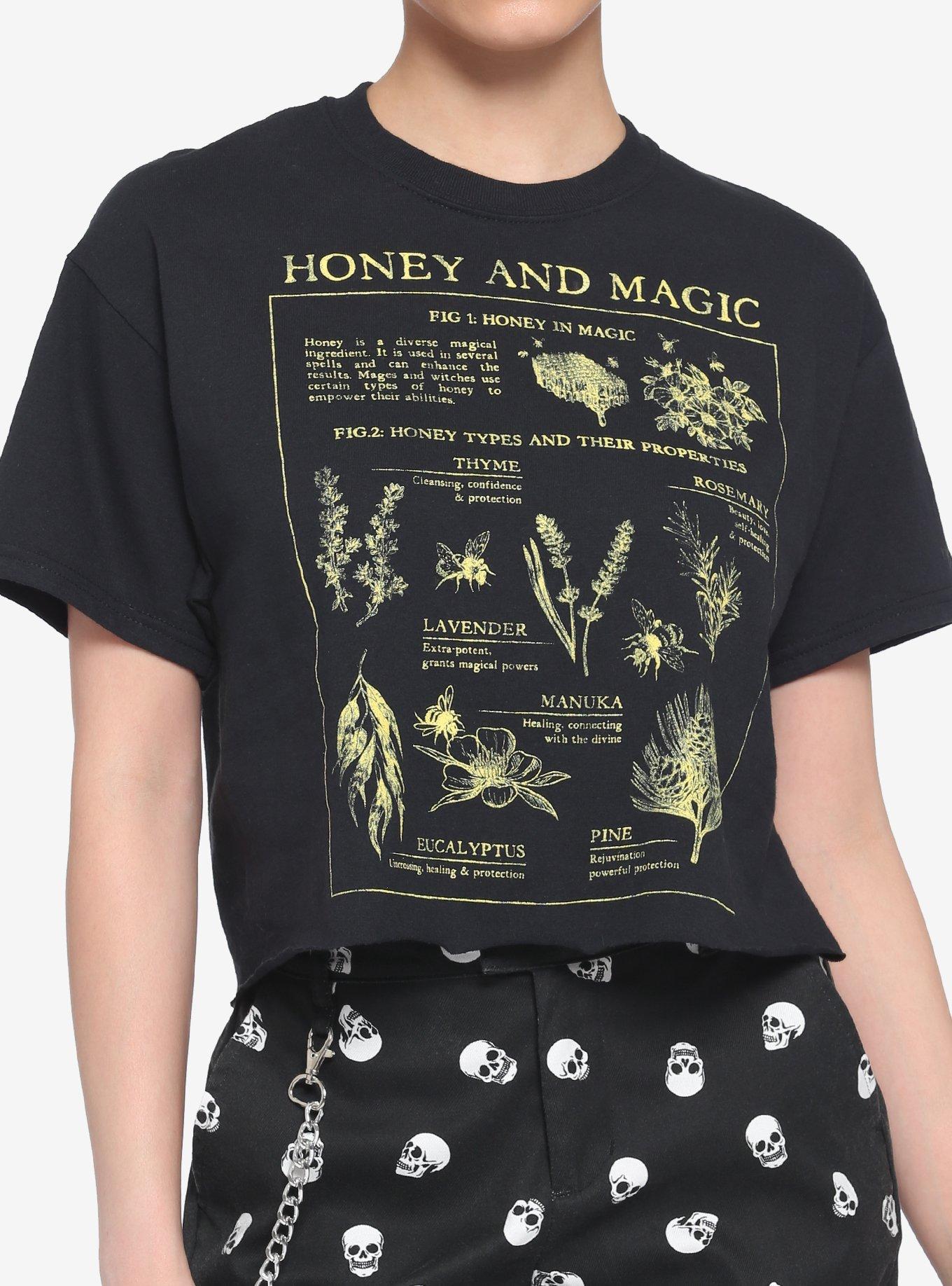 Honey & Magic Girls Boxy Crop T-Shirt, MIMOSA, hi-res