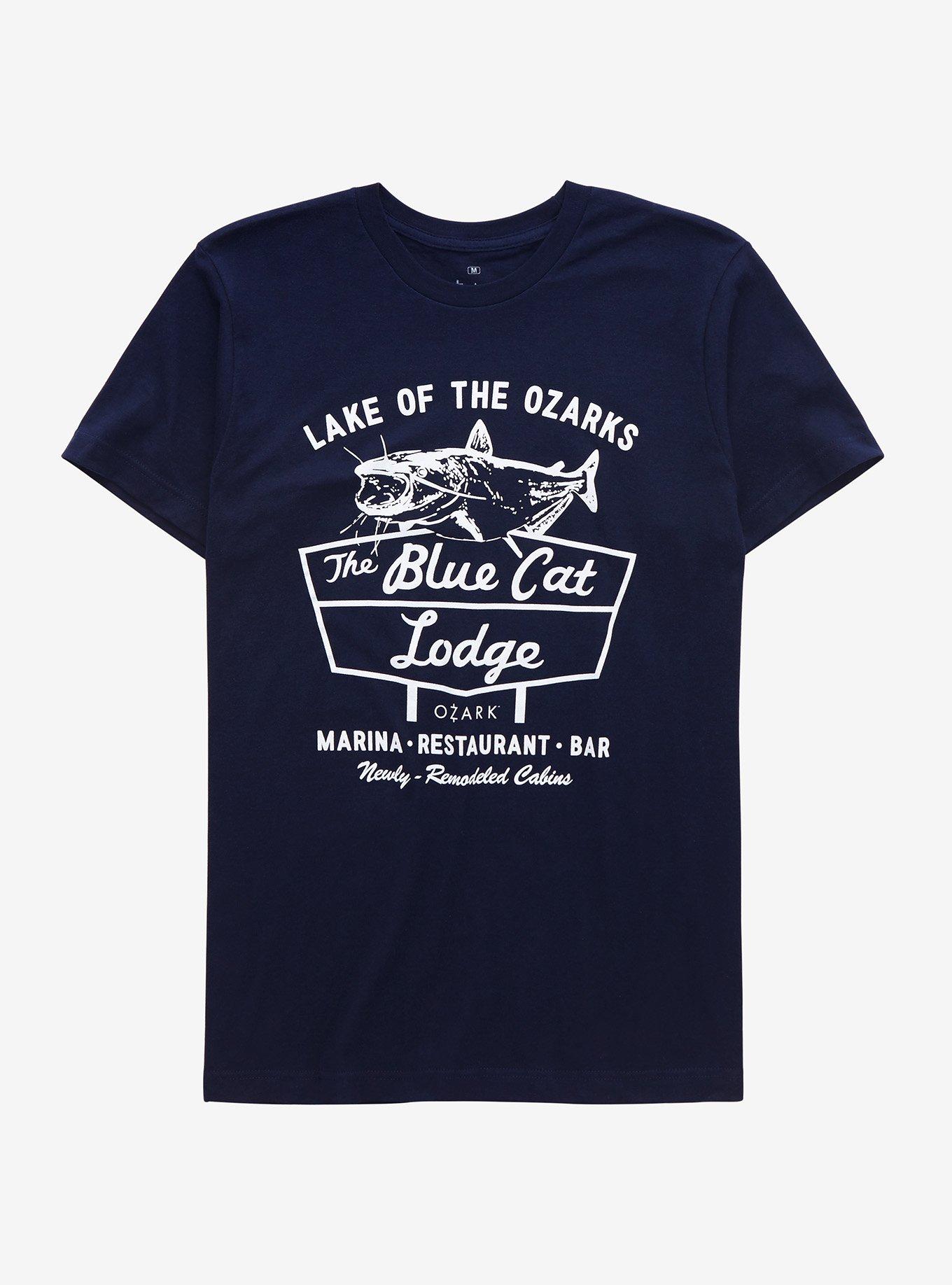 Ozark The Blue Cat Lodge T-Shirt, NAVY, hi-res