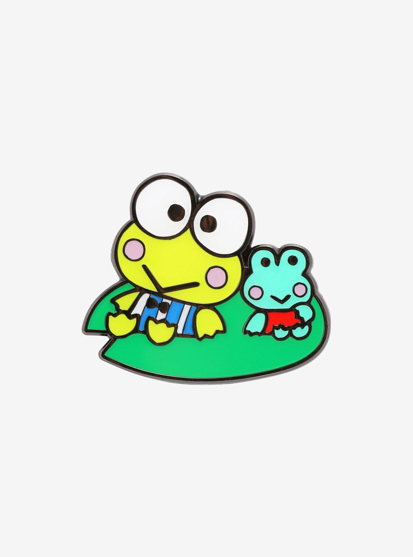 Keroppi Lily Pad Enamel Pin, , hi-res