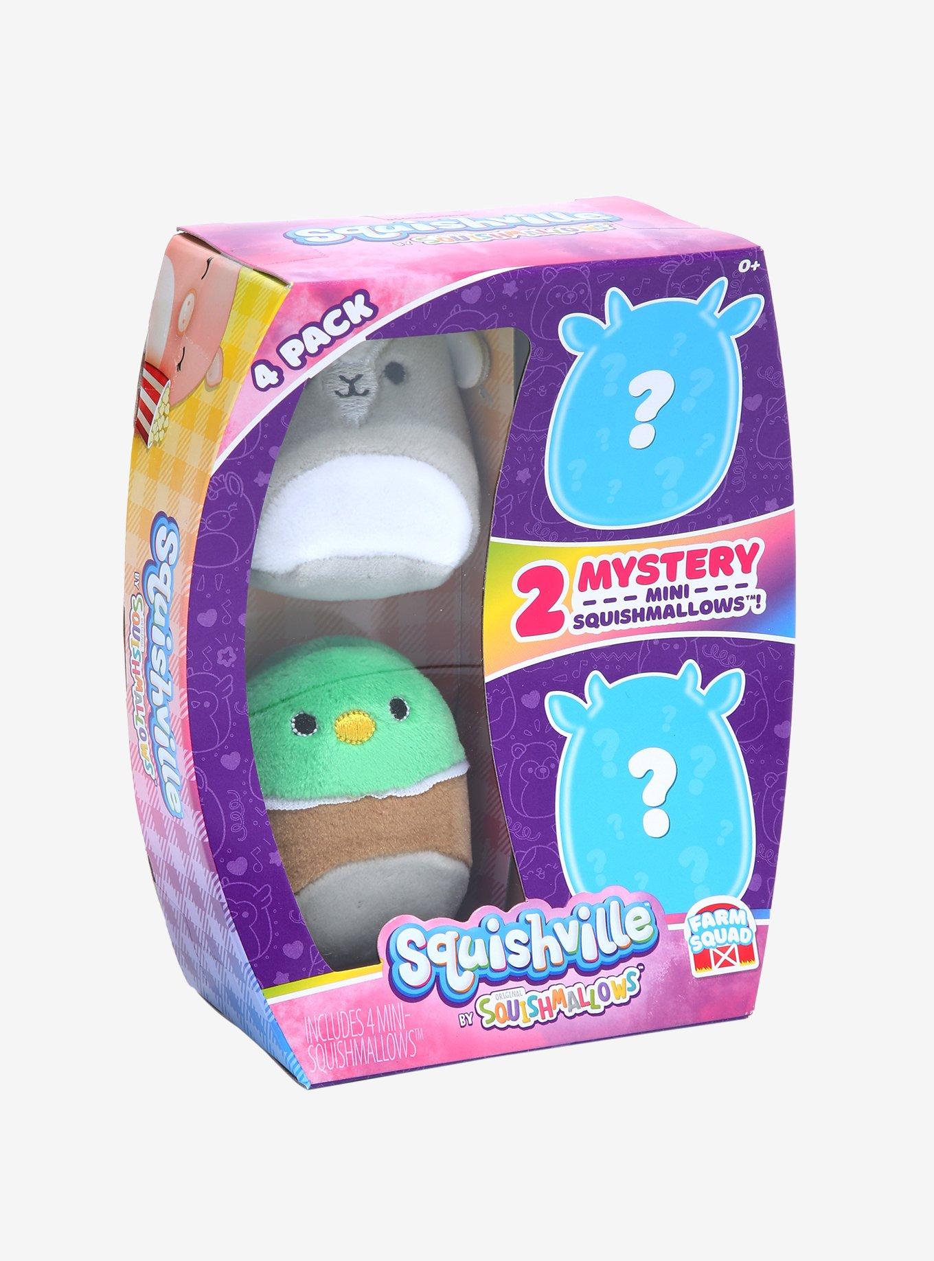 Squishmallows Squishville Green Donkey Vehicle 2 Mini Plush